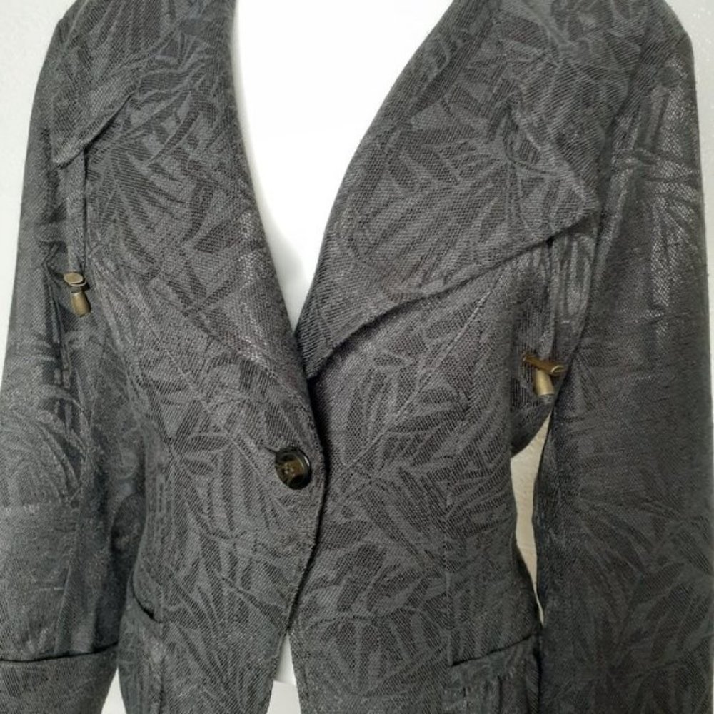 Coldwater Creek Gray Patterned Jacket